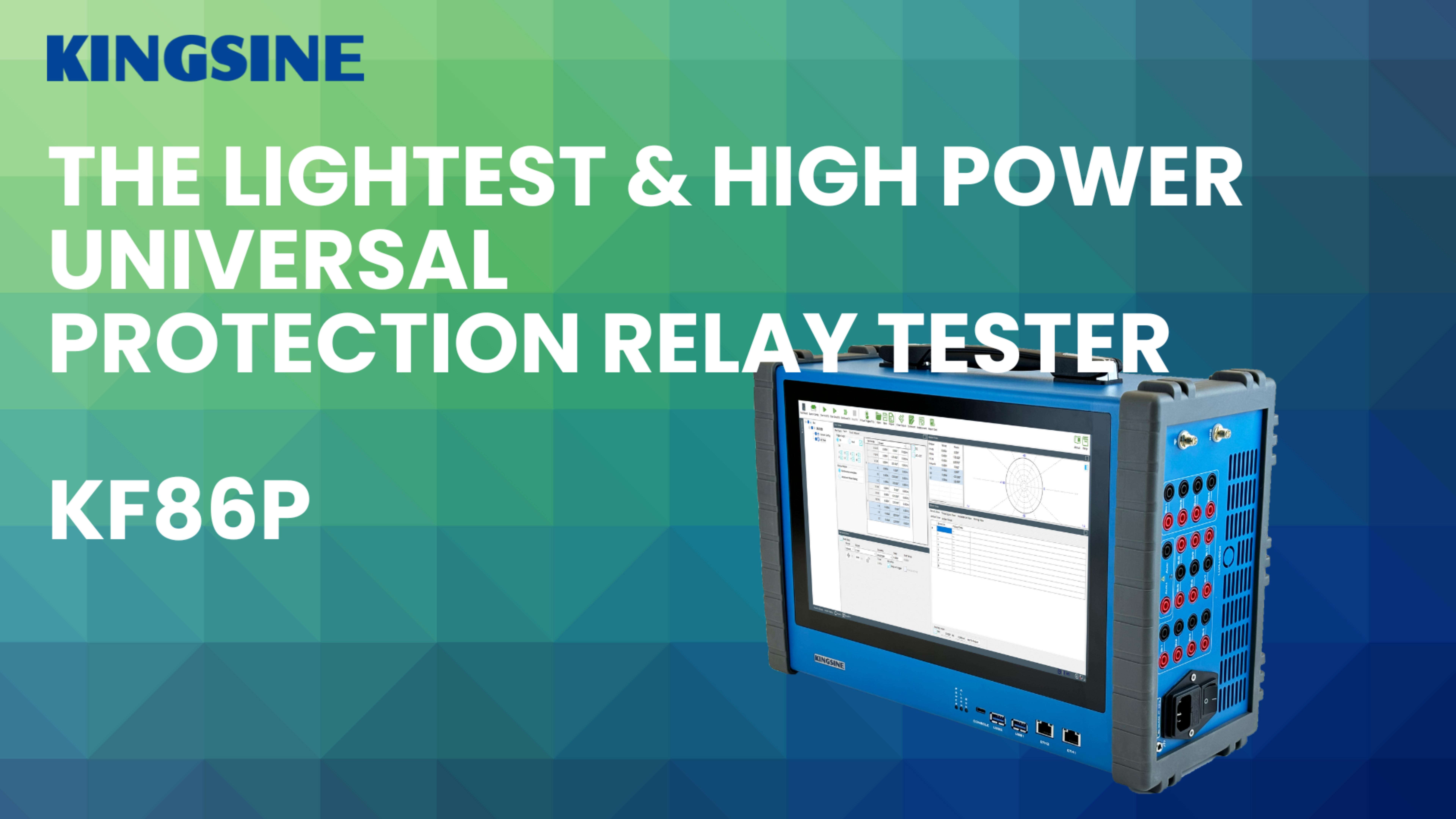 The Lightest&High Power Universal Protection Relay Tester KF86P