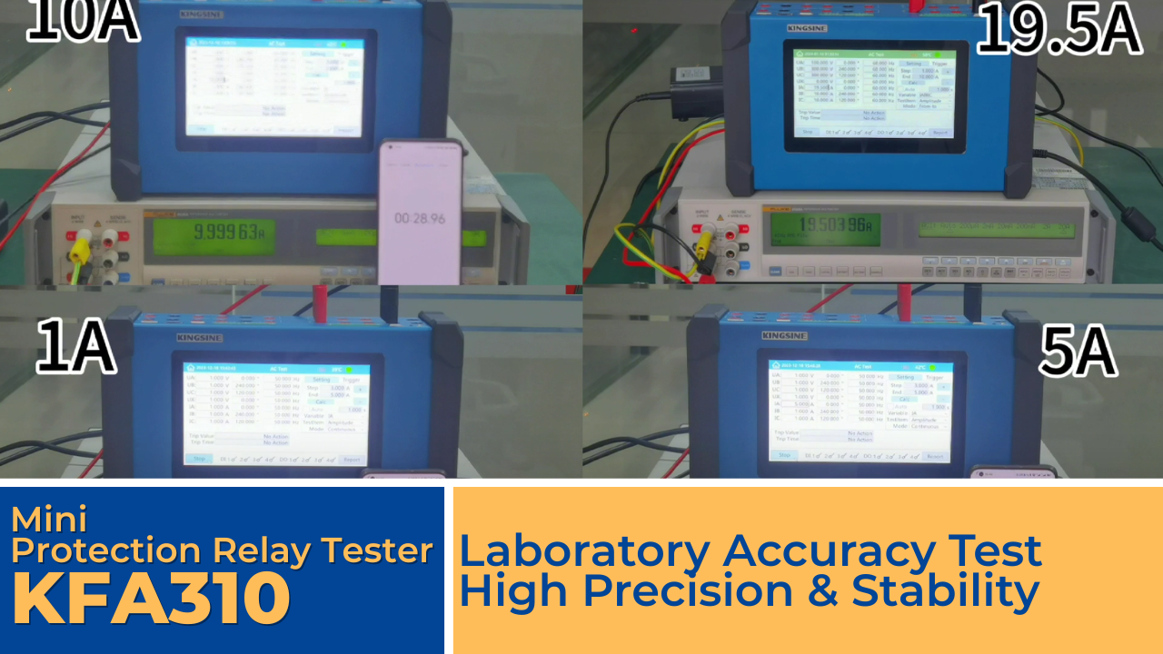 High Precision of KFA310 Mini Protection Relay Tester